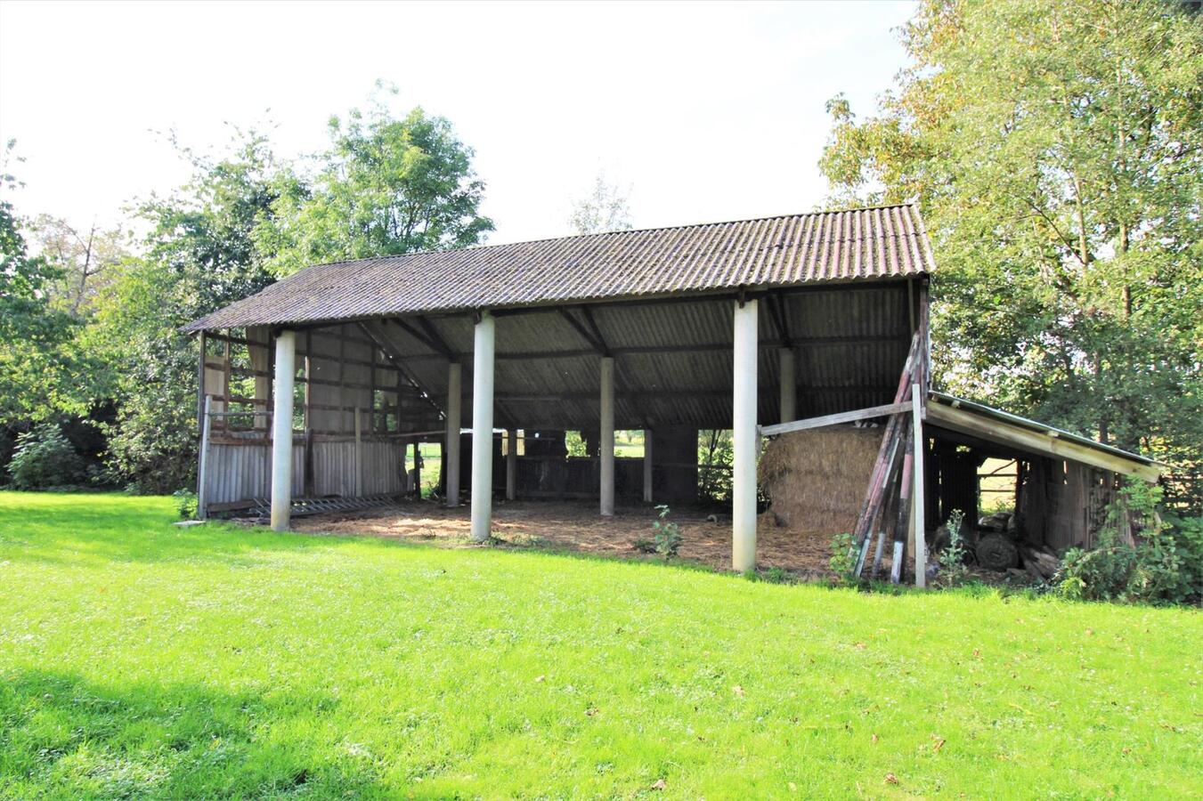 OPTIE - Te renoveren woning met verscheidene stalgebouwen , een loods, aanhorigheden en weilanden op ca. 2.6ha te Diest (Vlaams-Brabant) 