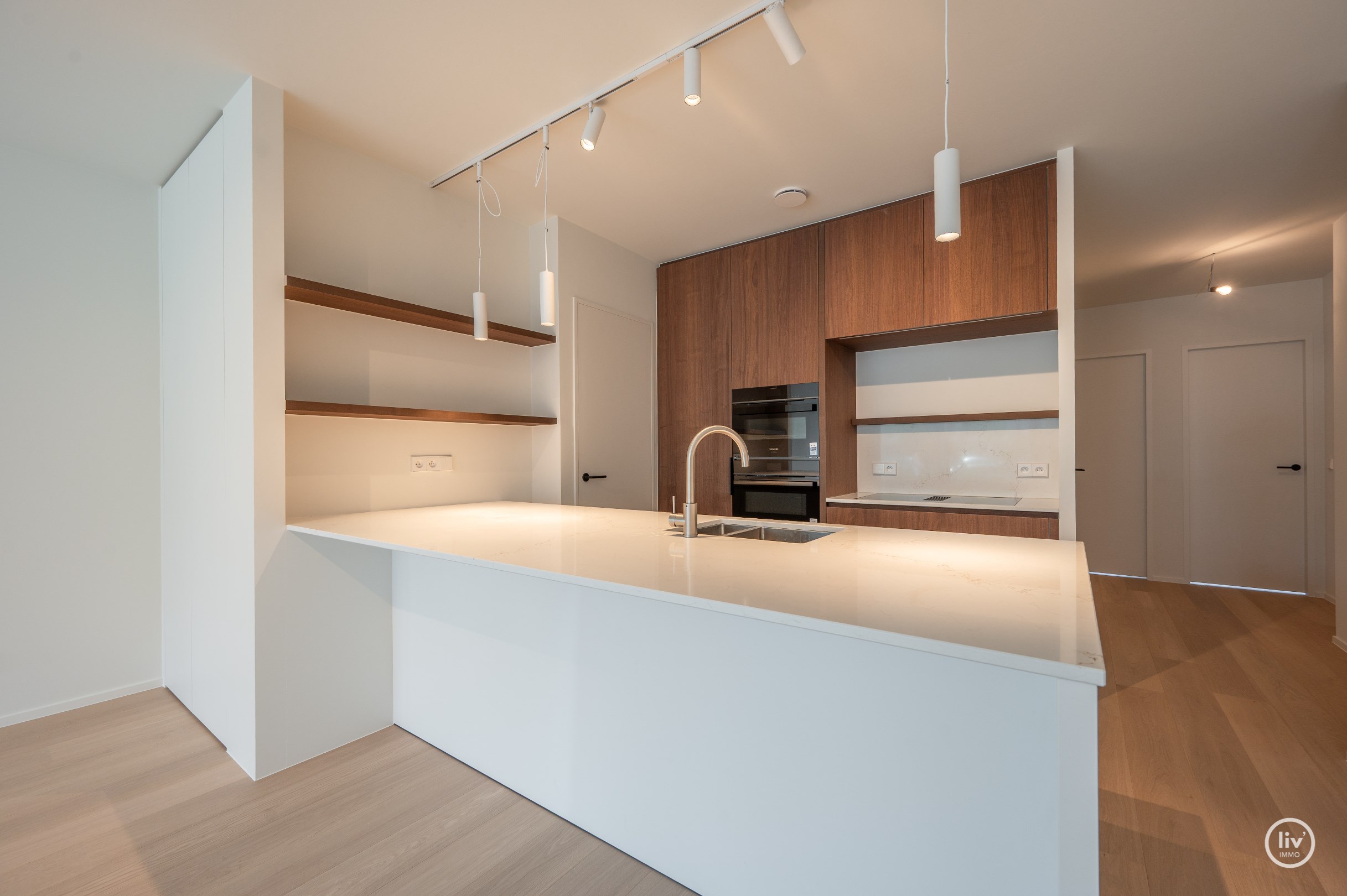 Appartement neuf exclusif avec trois chambres au cœur de Knokke. 