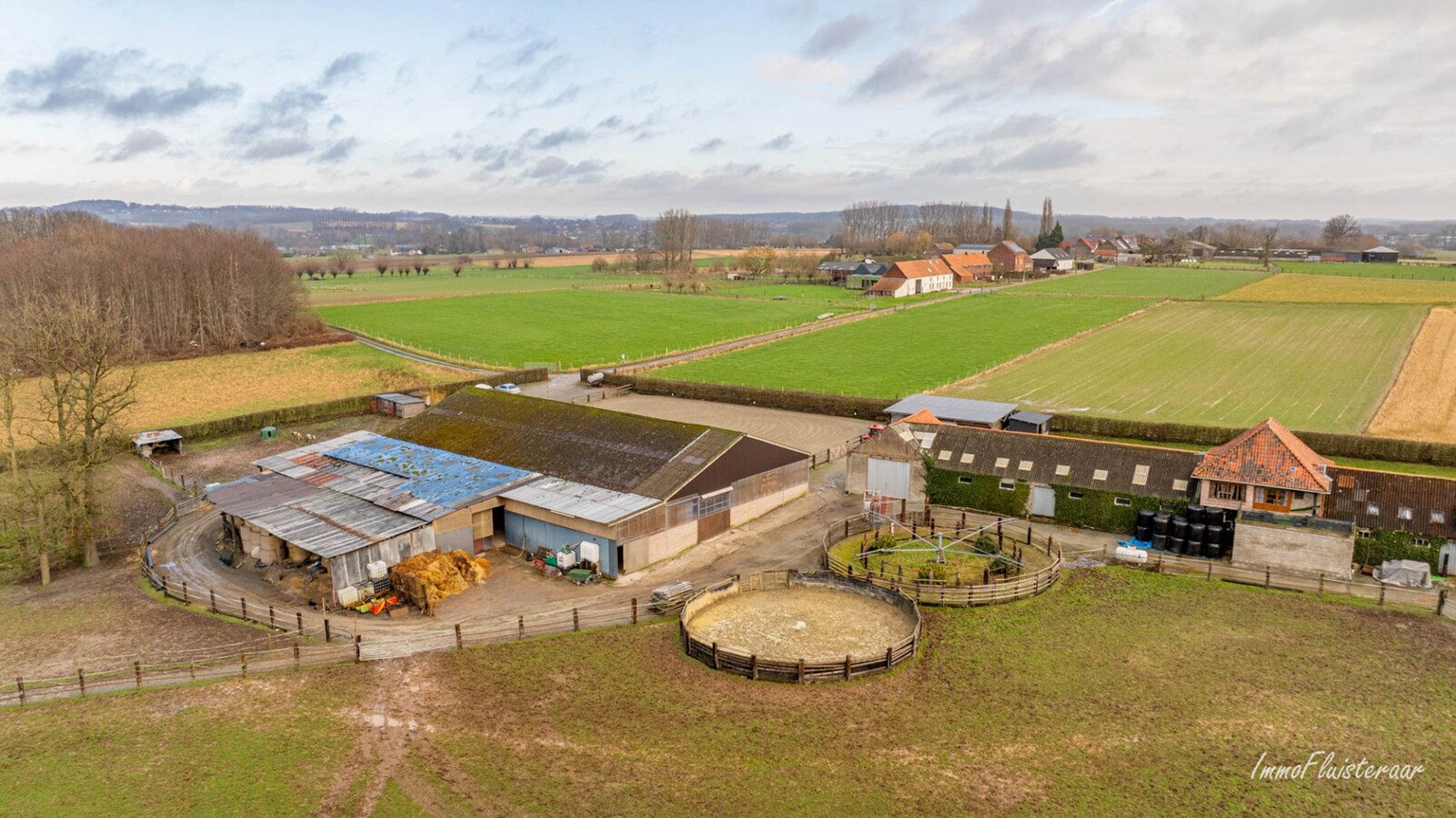 Magnifique complexe &#233;questre avec maison d&#39;entreprise, environ 33 &#233;curies et une piste int&#233;rieure sur plus de 5,6 hectares &#224; Bever (Brabant flamand). 