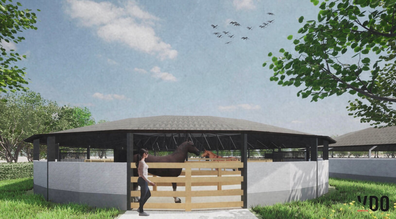 Equestrian new construction project on approx. 2.2 ha/ 5,45 acres in Halle-Zoersel (Antwerp) 