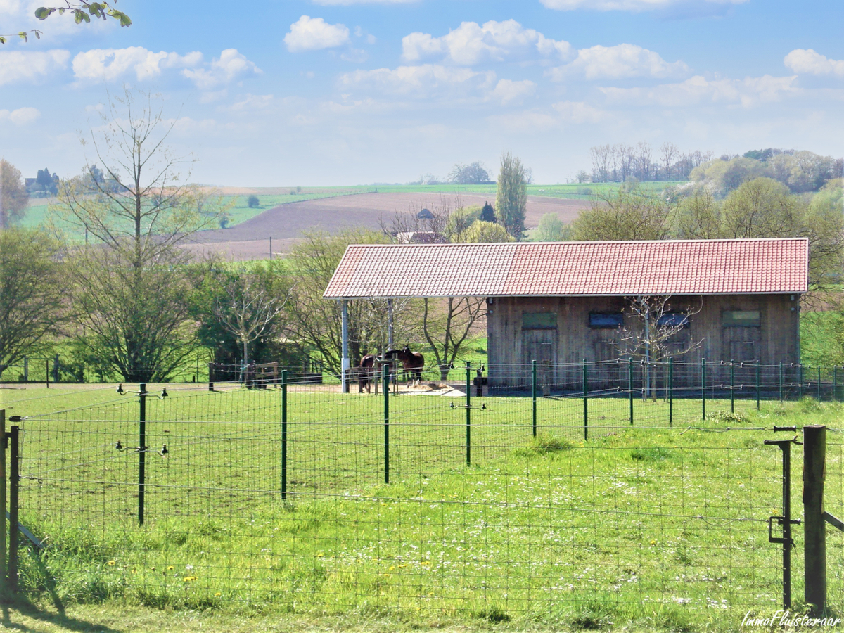 Woning met multifunctionele ruimte, stalgebouw, bouwgrond en weiland op ca. 1,67ha te Elzele (Henegouwen) 