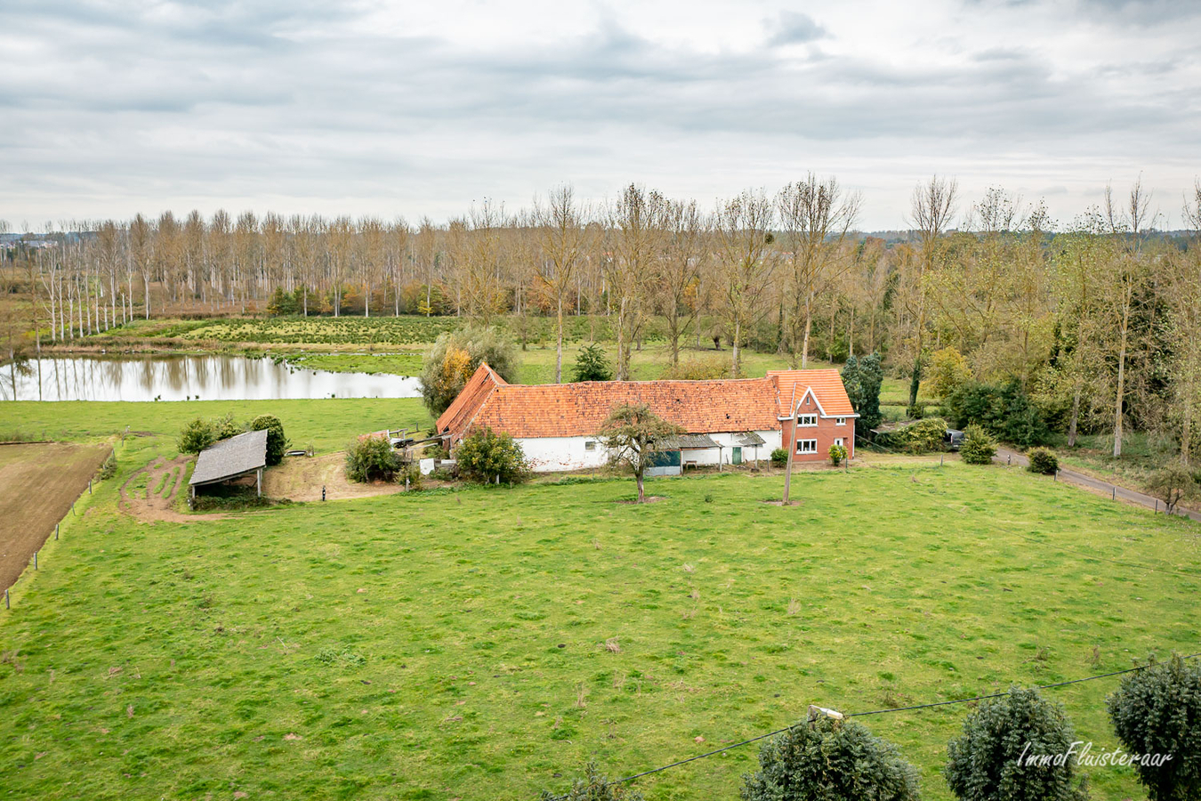 IN OPTIE - Te renoveren hoeve met woning, stallen, schuur en grond op ca. 5,6ha te Rotselaar (Vlaams-Brabant) 