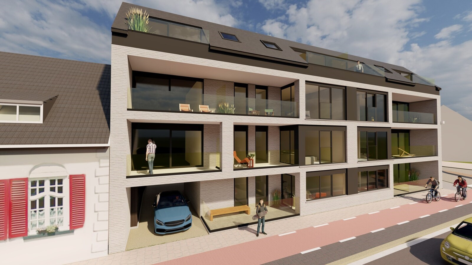 Nieuwbouw appartement in het centrum van Houthulst 