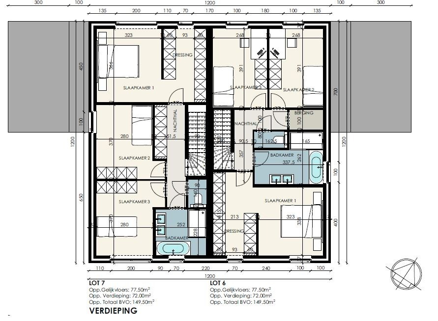 Half-open nieuwbouwwoning met 3 slaapkamers en tuin te Ichtegem 