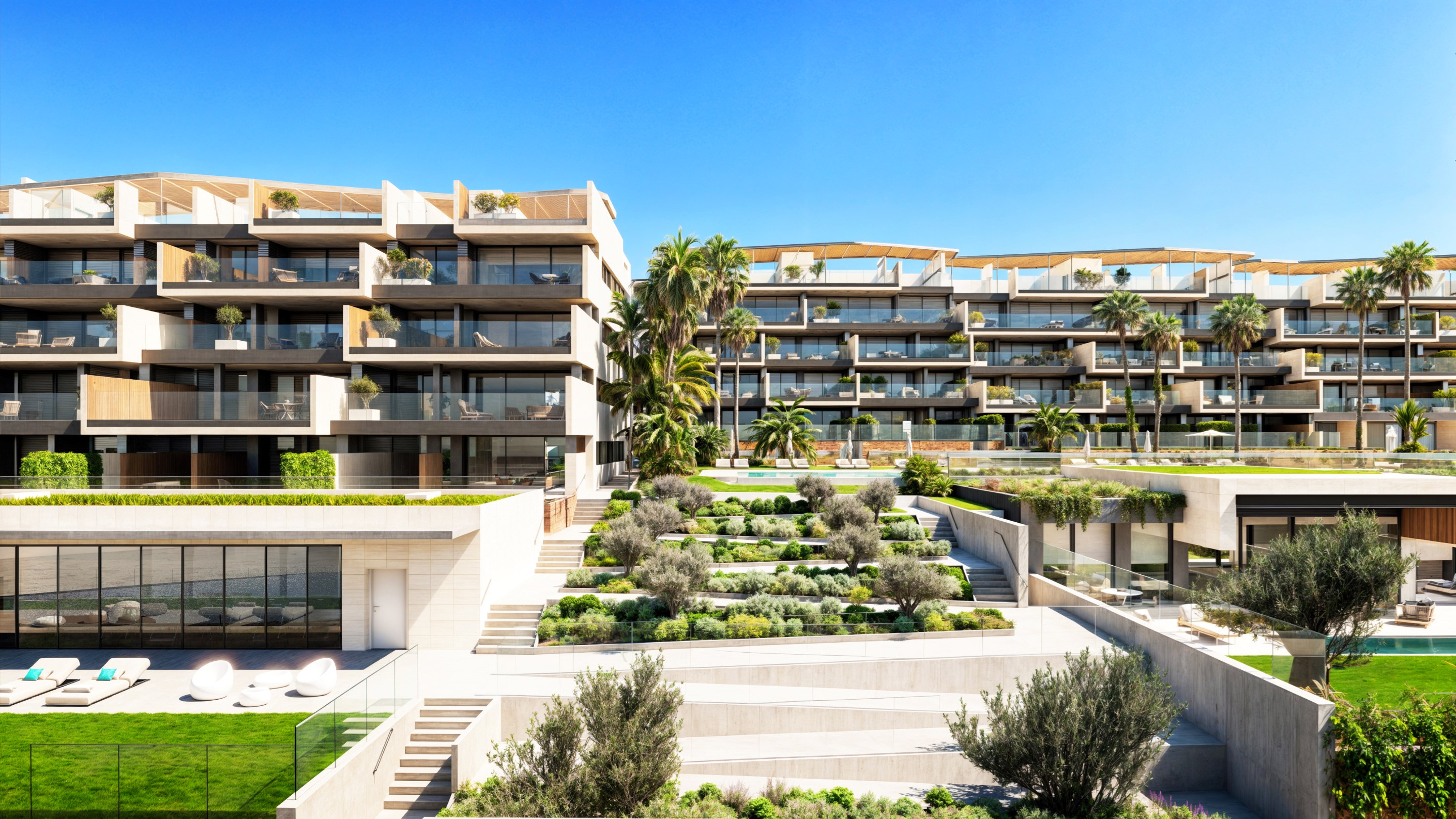 Nubay: ontdek onze nieuwe luxe, beachfront appartementen en villa’s in het betoverende Manilva. Geniet van de perfecte combinatie van comfort, stijl en natuurschoon aan de Middellandse Zee. 