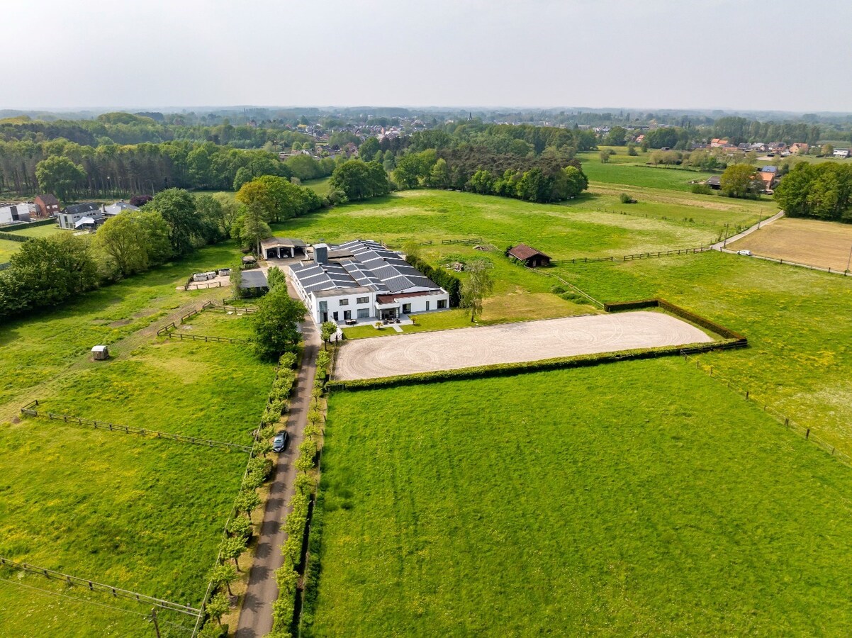 Villa moderne avec des installations &#233;questres sur environ 5,2 hectares &#224; Herselt. 