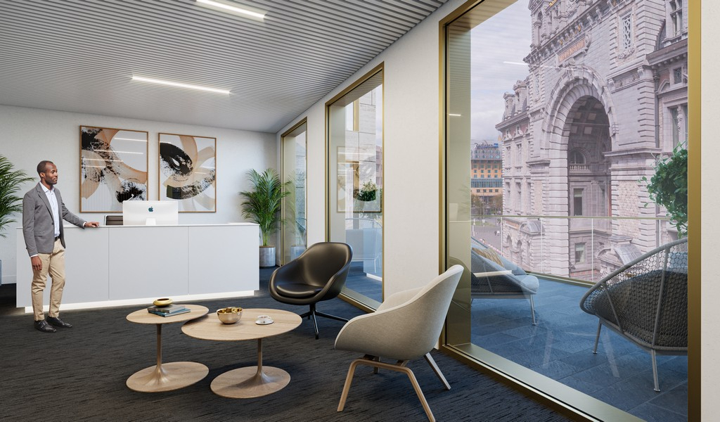 Prestigieuze kantoren in nieuwbouwproject Pelican tegenover Station Antwerpen-Centraal