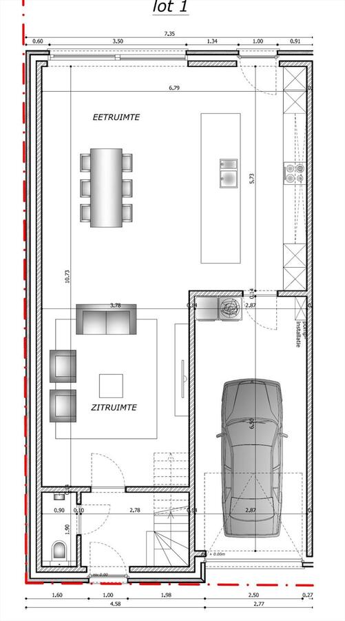 Nieuwbouwwoning met 3 slaapkamers en garage te Eernegem 