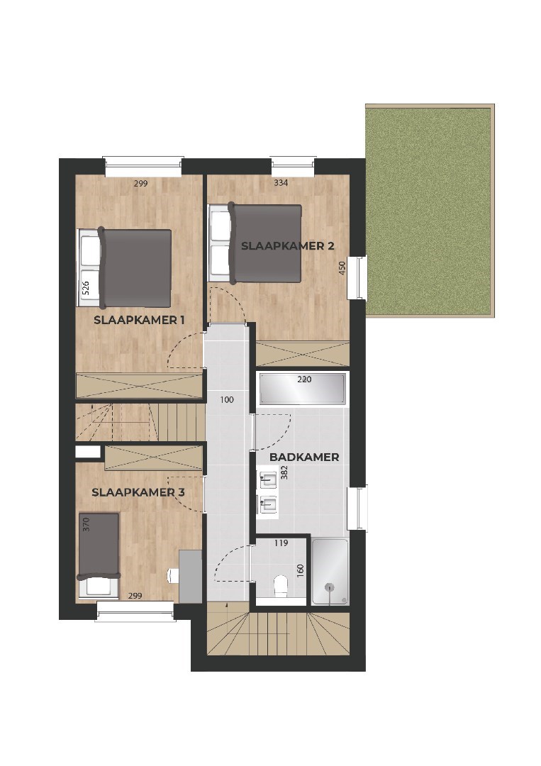 Halfvrijstaande woning in landelijke stijl op 3 a 70 ca. 