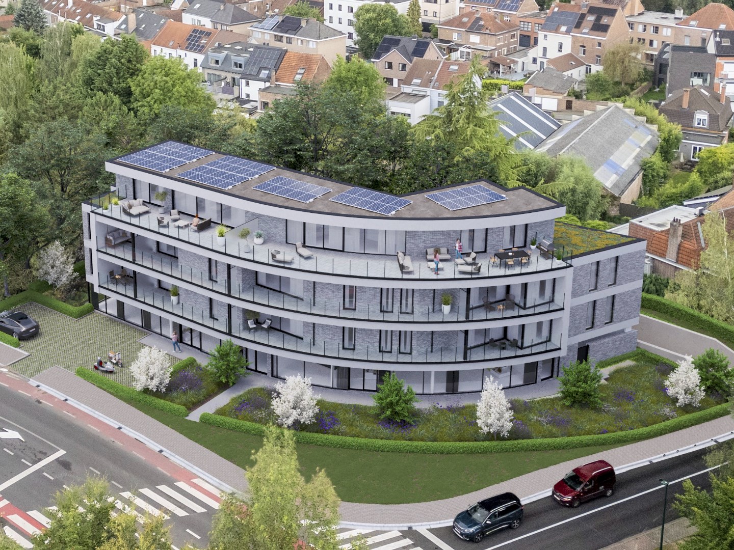 FORESTA 75 - 11 nieuwbouw APPARTEMENTEN + 2 HANDELSZAKEN - 1640 SINT-GENESIUS-RODE 