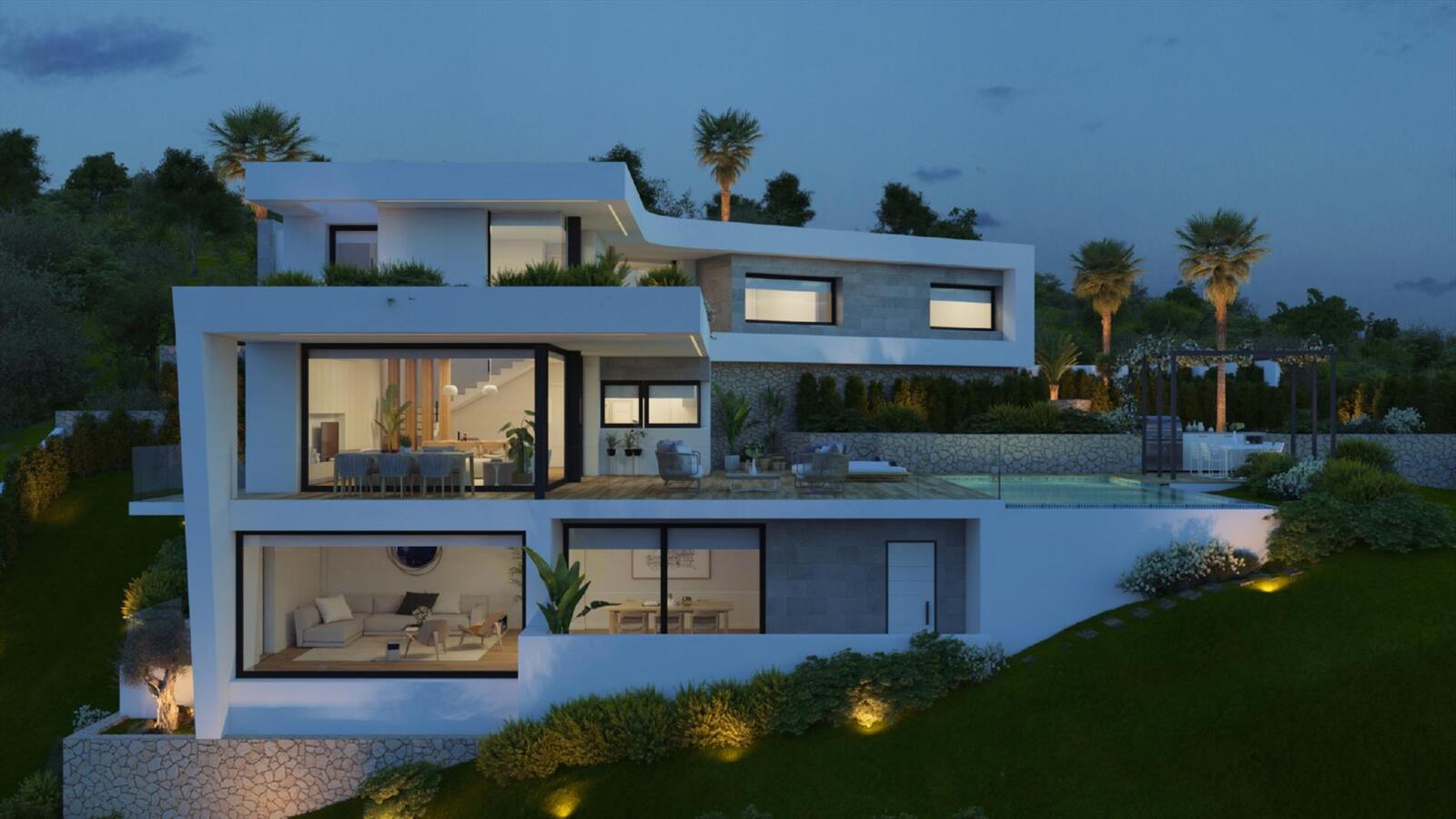 VILLA EDEN - Encinas Design moderne luxe-villa te koop in Cumbre del Sol 