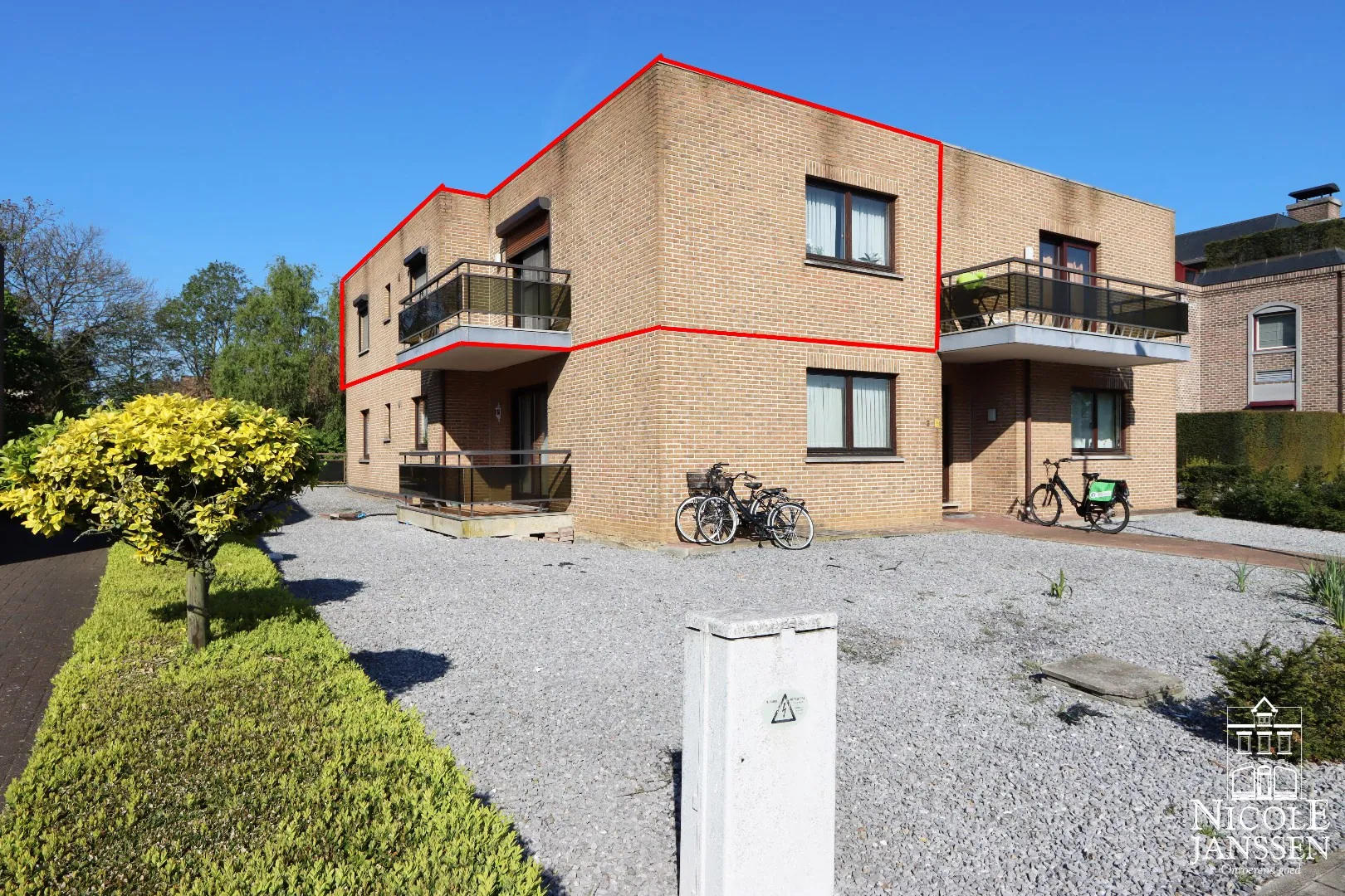 Voorkant appartementsgebouw
