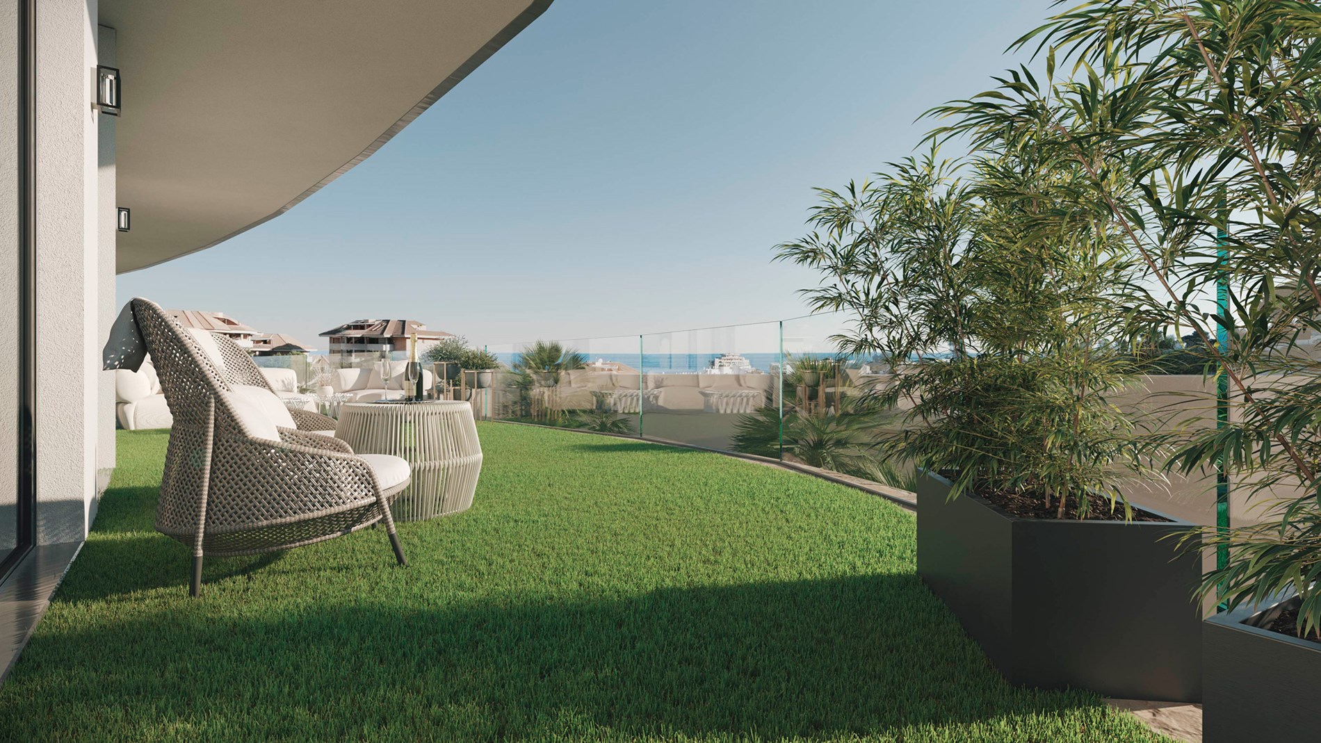 Luxe Townhouses met zeezicht in Fuengirola 