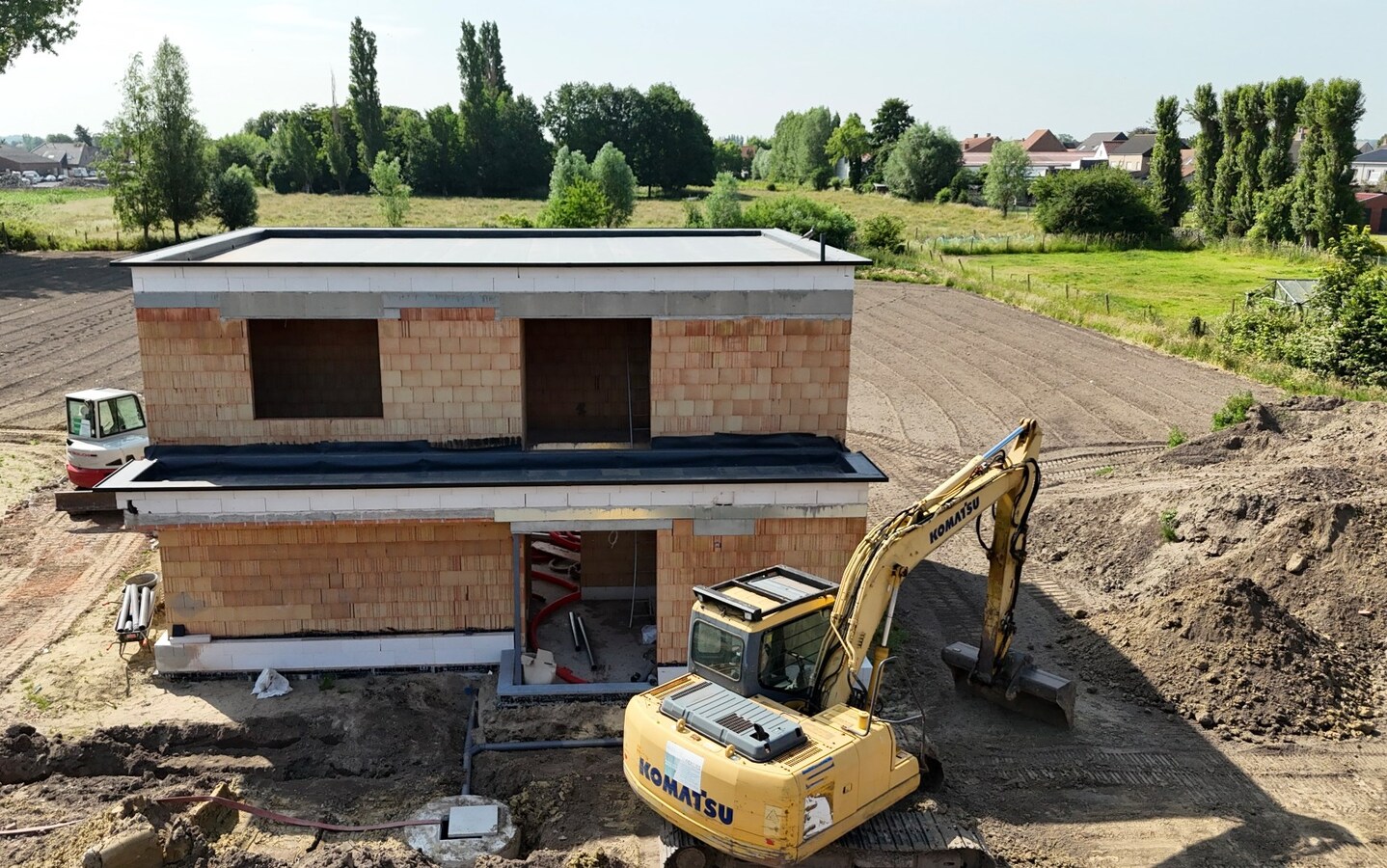 Rustig gelegen alleenstaande nieuwbouwwoning met 3 slaapkamers en prachtig zicht op de velden te Gistel 