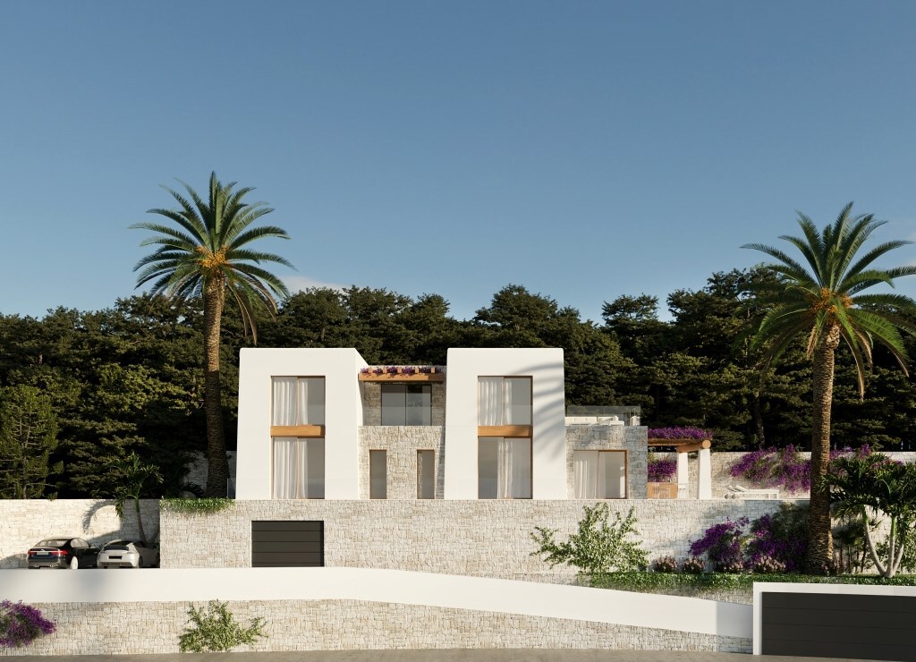 Nieuwbouwvilla met 4 slaapkamers en prachtig zeezicht in Benissa (Spanje) 