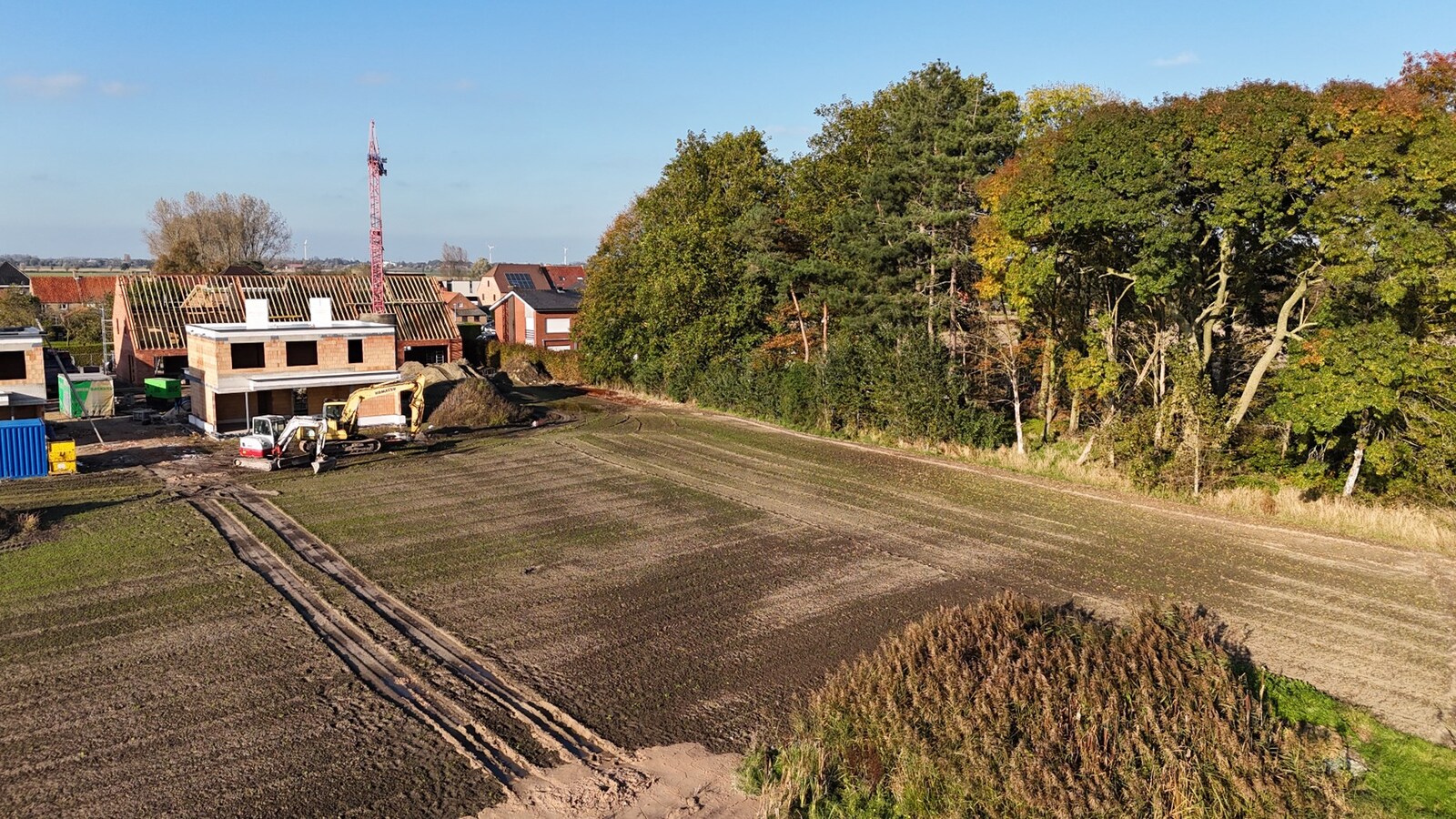 Rustig gelegen nieuwbouwwoning met 3 slaapkamers en prachtig zicht op de velden te Moere 