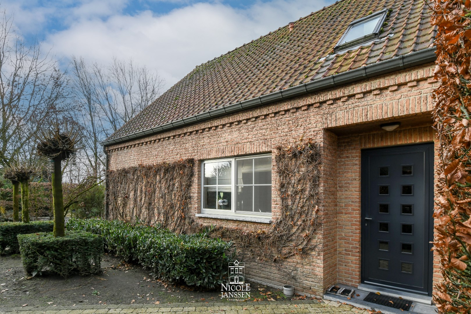 Zijgevel van de woning