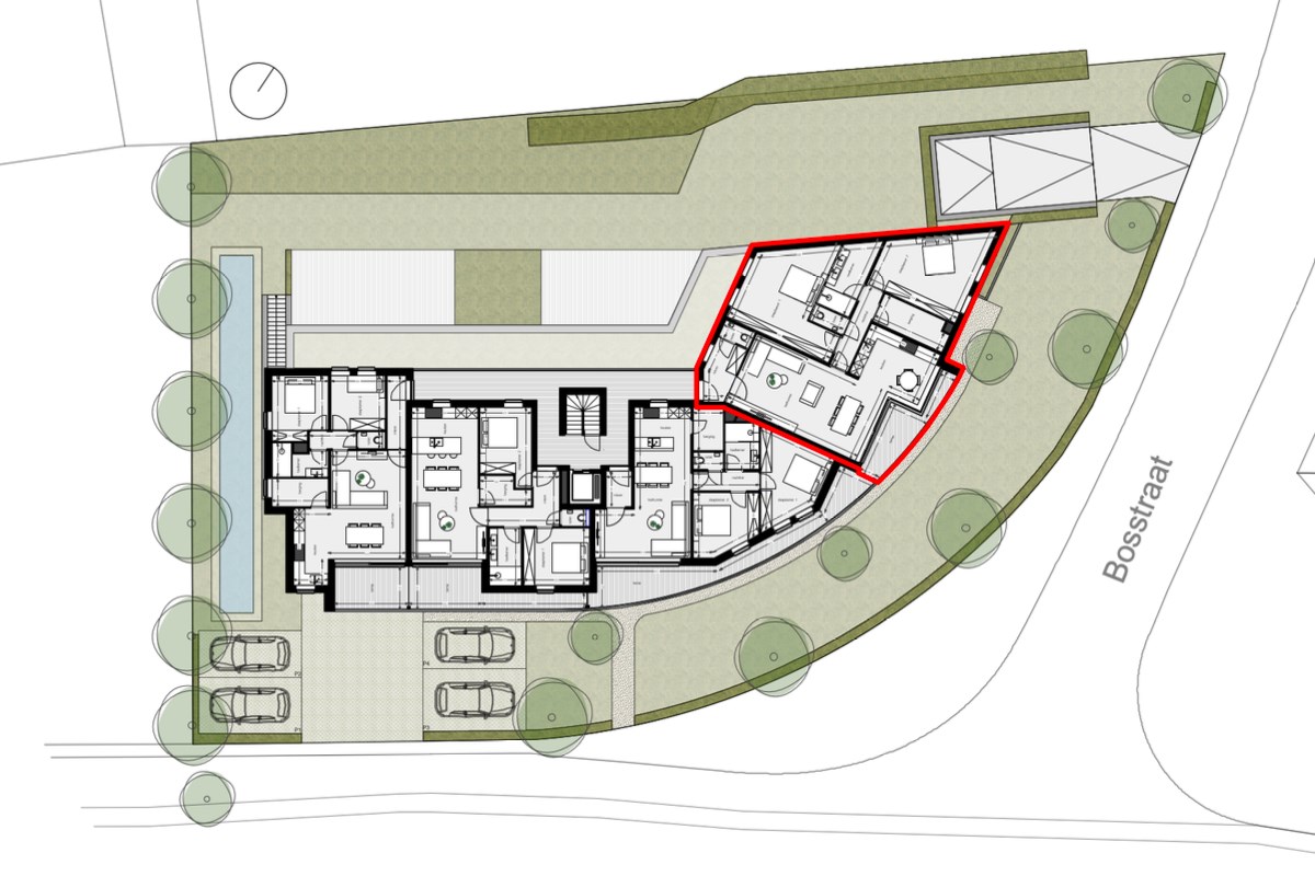 APPARTEMENT 2.4 : 134,84 m2 - 1640 SINT-GENESIUS-RODE 