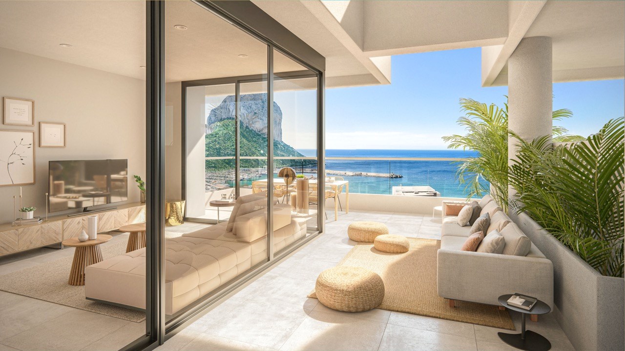 Buitengewoon nieuwbouwappartement te koop met uitzicht op zee (Calpe - Spanje) 