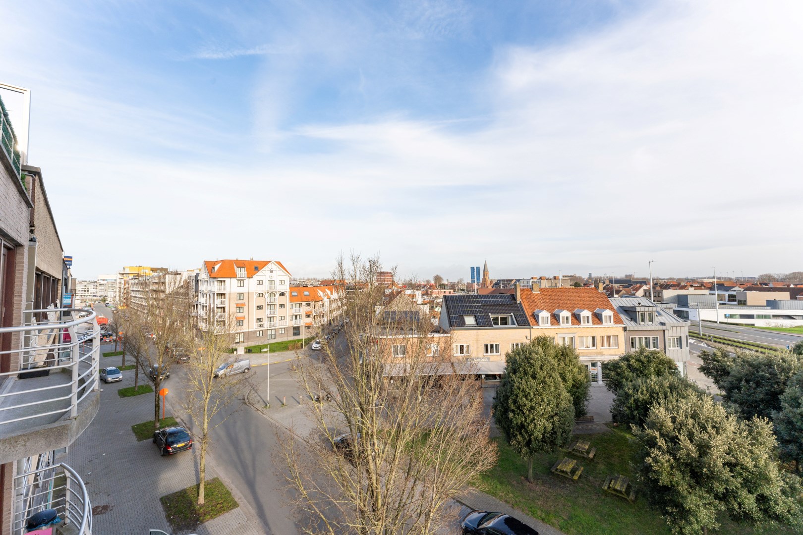 hoek appartement met 1slaapkamer 