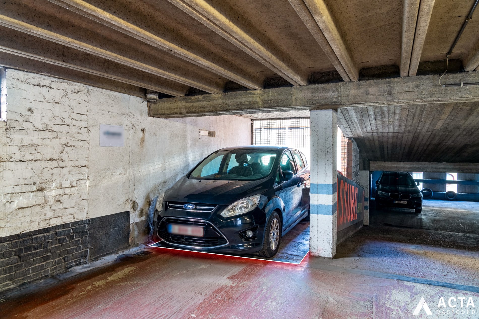 Autostandplaats in het centrum van Oostende 