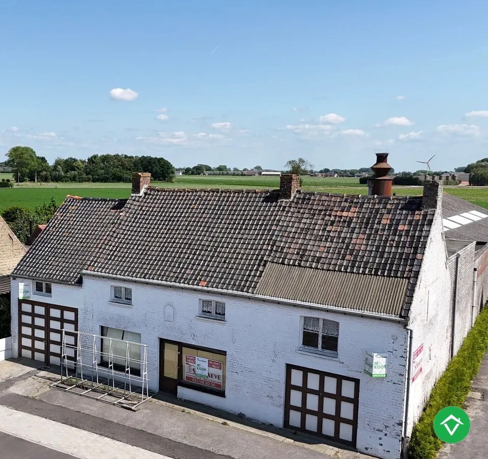 Ruime open bebouwing met 3 slaapkamers op groot perceel in Koekelare 