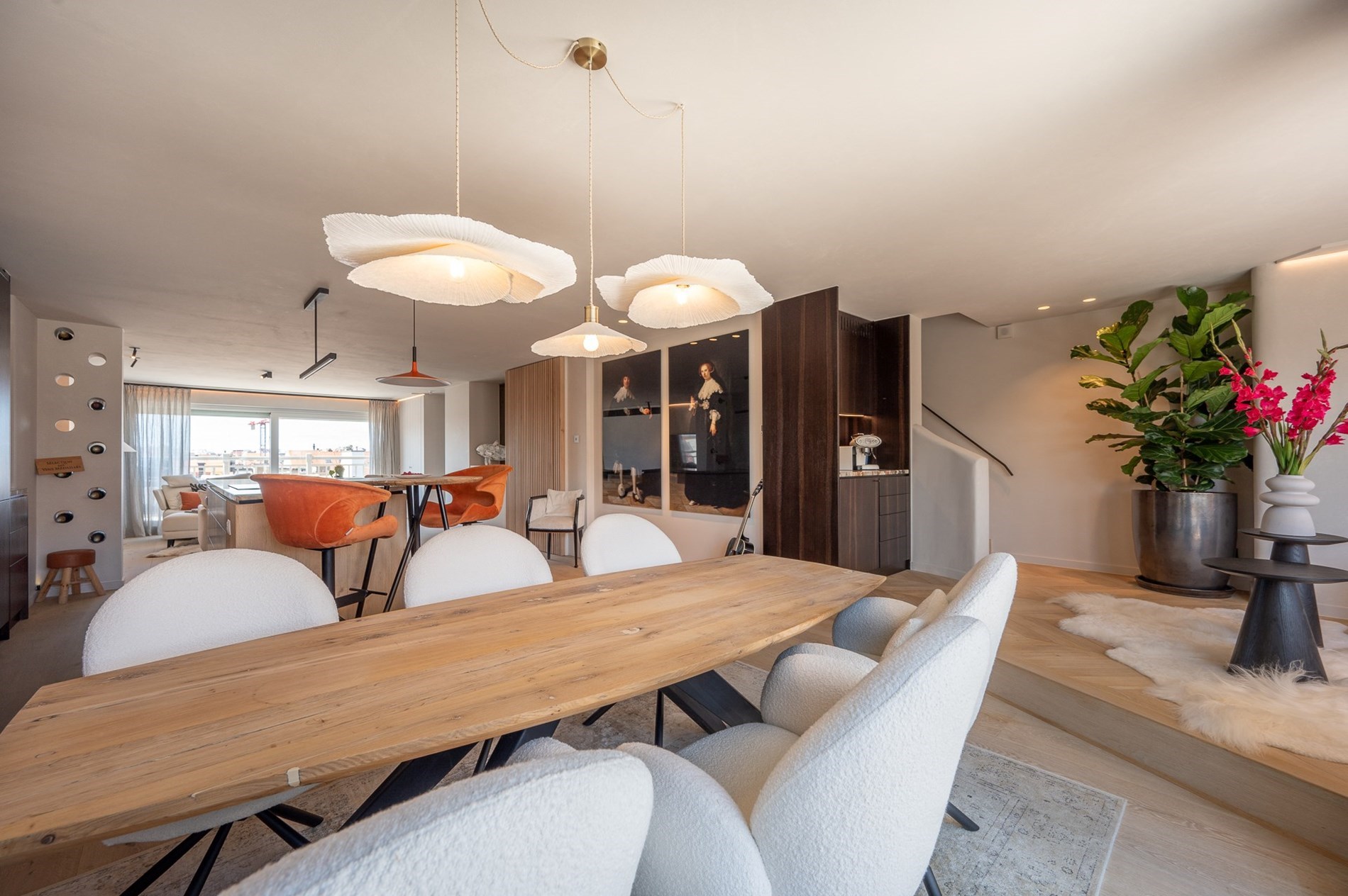 Luxe duplex dakappartement met zonneterrassen  in hartje Knokke 