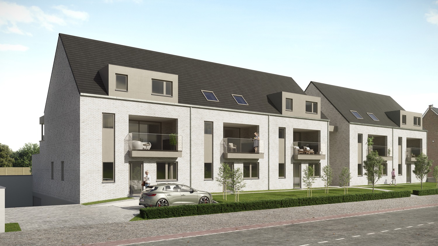 RESIDENTIE DE GEYBOOM - 10 APPARTEMENTEN MET TERRAS, GARAGE en BERGING. 