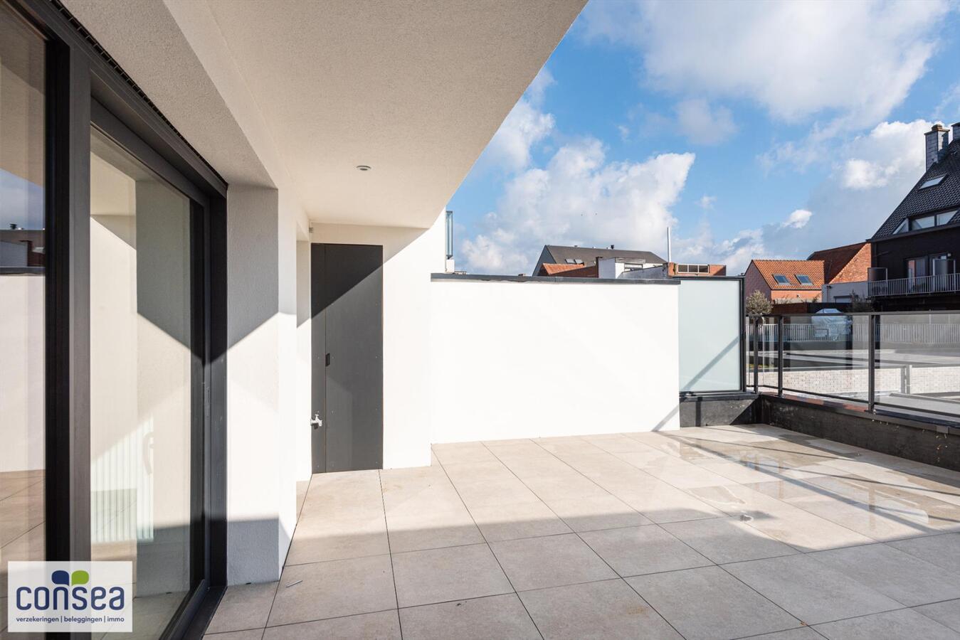 Lichtrijk appartement in het centrum van Maldegem met een terras van maar liefst 36m&#178; 