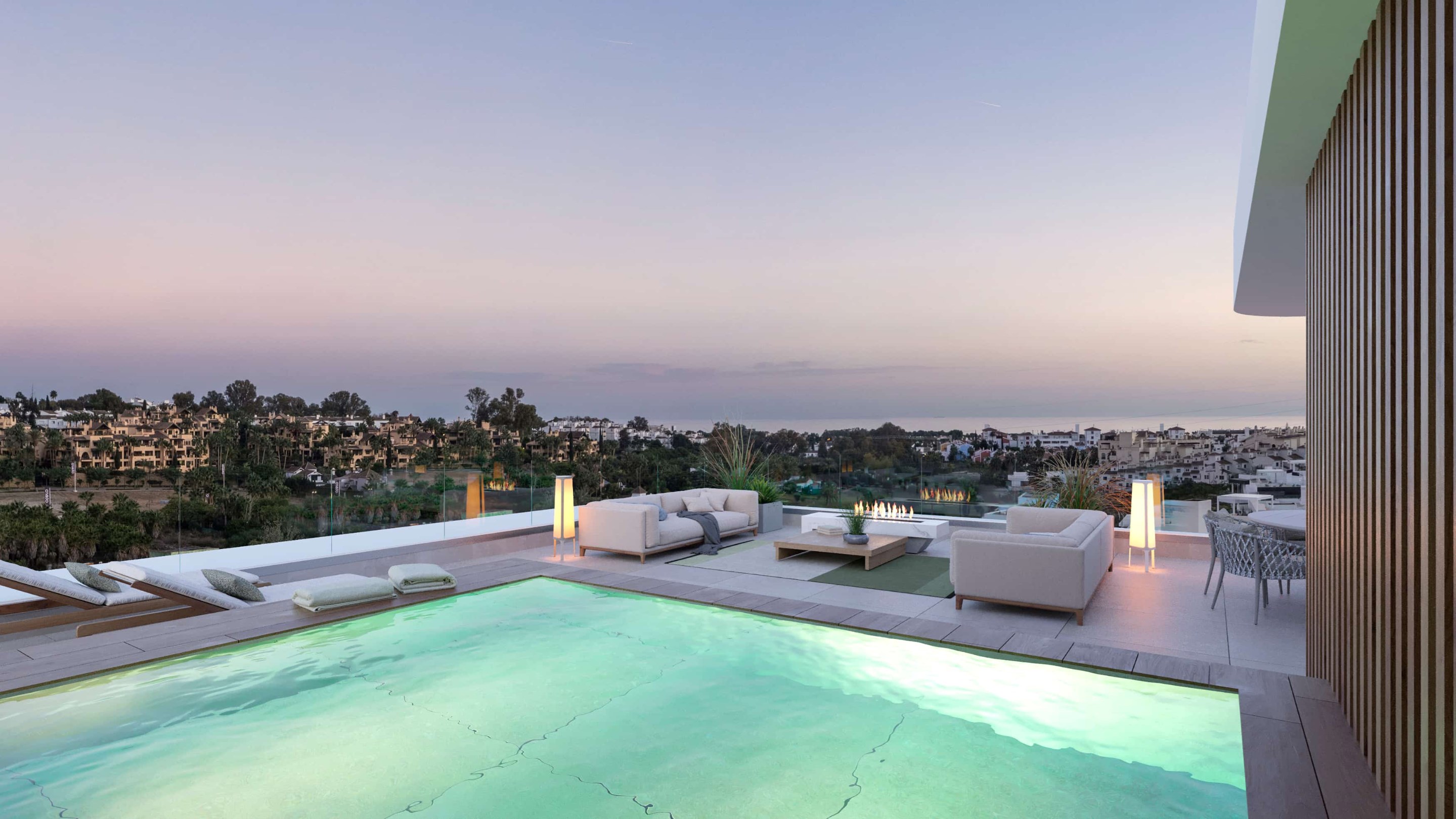 Lyra Residences: 15 ruime townhouses in El Campanario, Estepona 