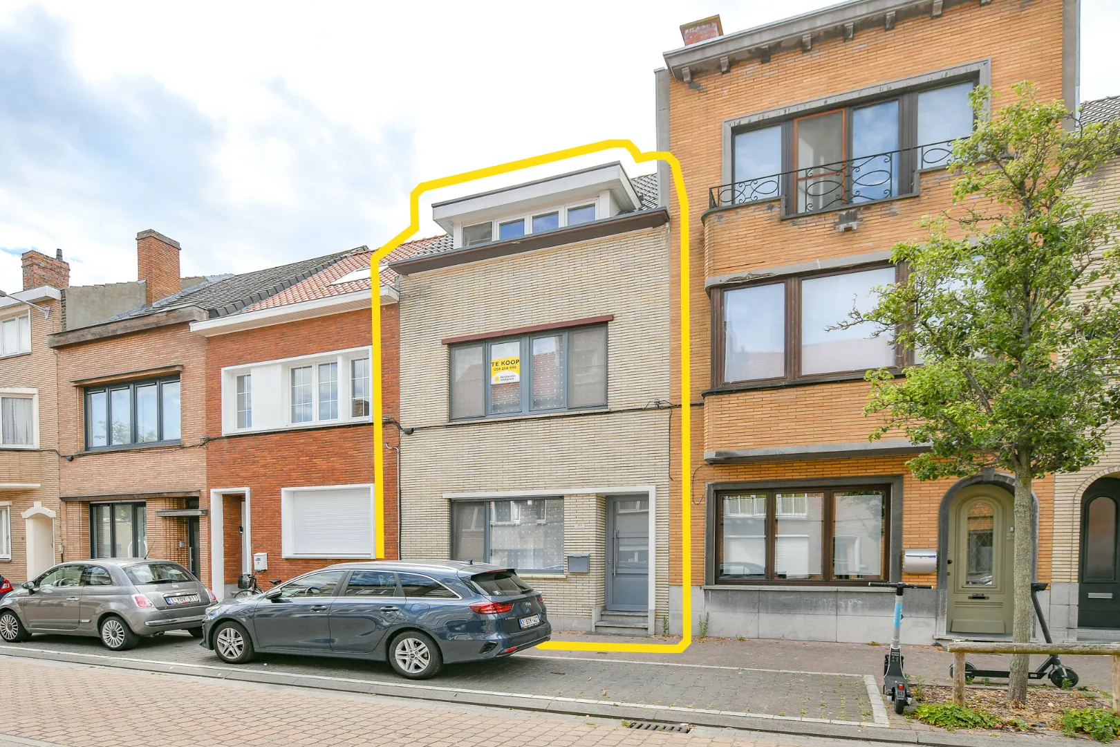 Mooie woning te Oostende met zongerichte koer, 3 slaapkamers en gezellige leefruimte