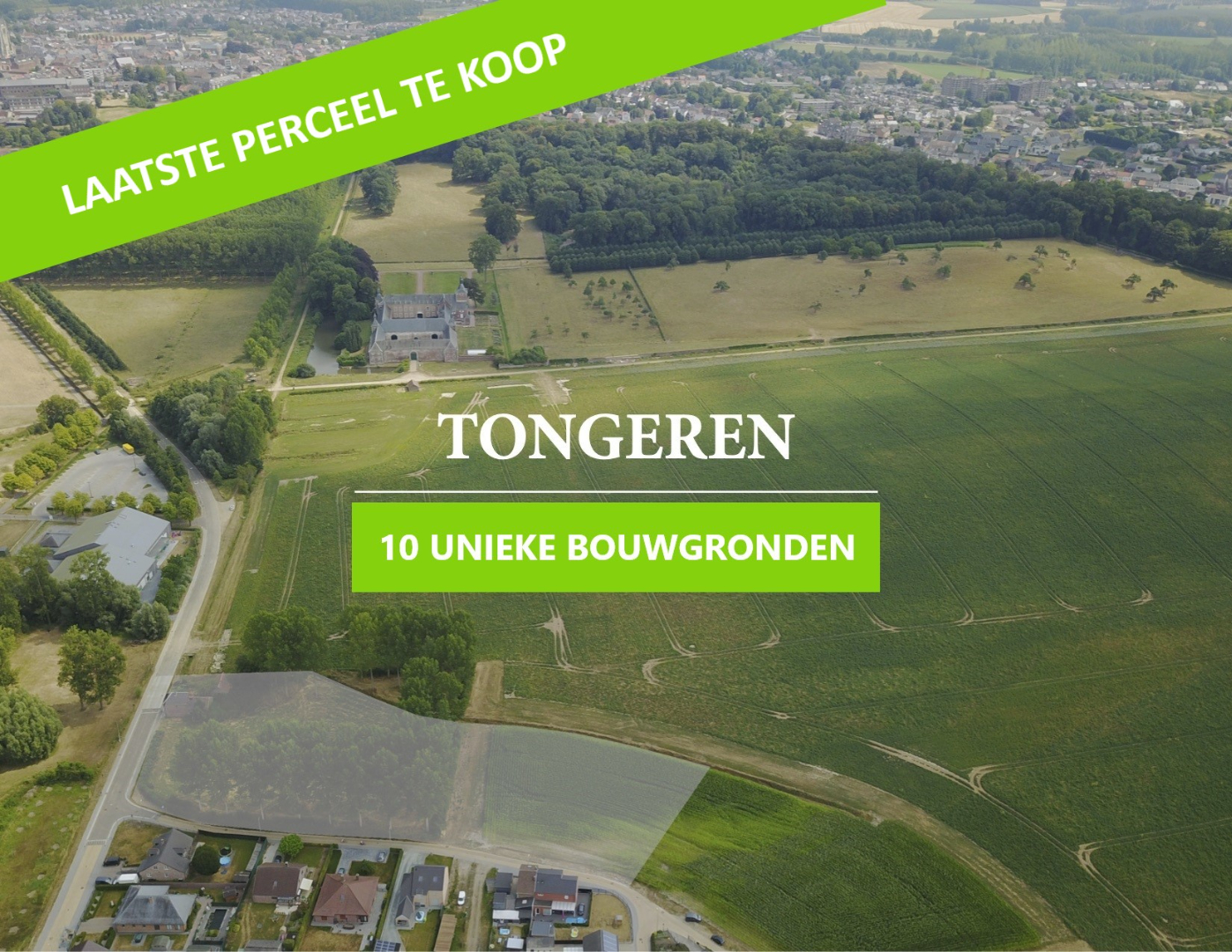 PRACHTIGE VERKAVELING BOUWGRONDEN AAN KASTEEL VAN BETHO TE TONGEREN 