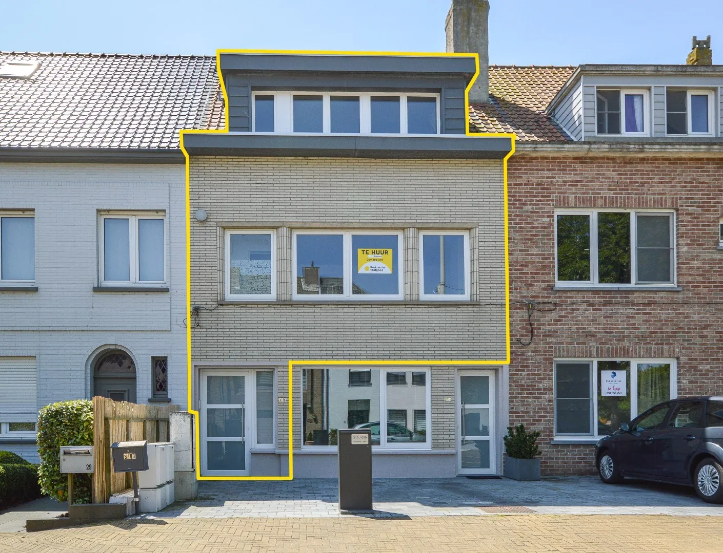 Zeer ruim duplexappartement met 2 slaapkamers te huur te Oostende