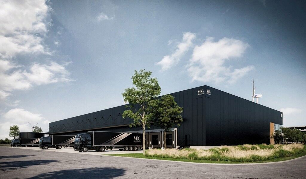 Bedrijfsgebouw op nieuwe logistieke site MG Park Kennedy te Gent