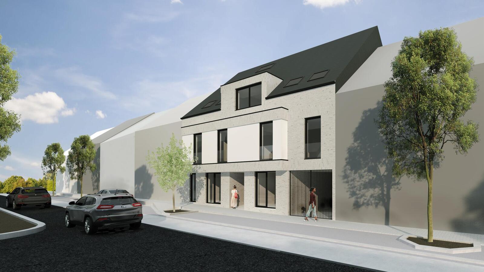 SCHERPENHEUVEL Nieuwbouw 5 appartementen + 5 carports 