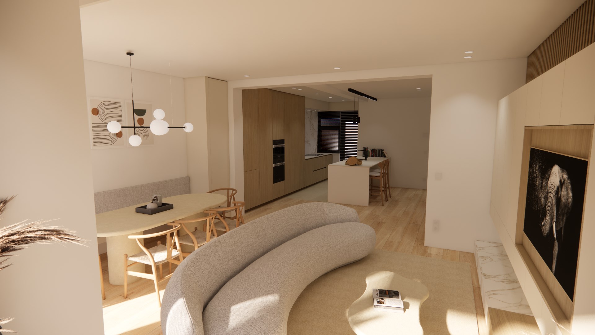 Volledig gerenoveerd appartement met 4 slaapkamers centraal gelegen in centrum van Knokke nabij de Dumortierlaan met zijdelings zeezicht. 