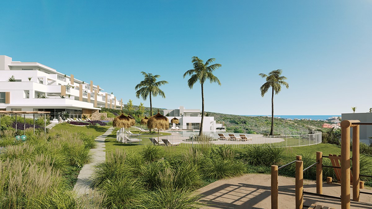 D&#233;couvrez ABRIL... une oasis d&#39;&#233;l&#233;gance et de tranquillit&#233; sur la Costa del Sol &#224; Do&#241;a Julia, Casares. Appartements de luxe, penthouses avec de grandes terrasses et de magnifiques vues sur la mer. 