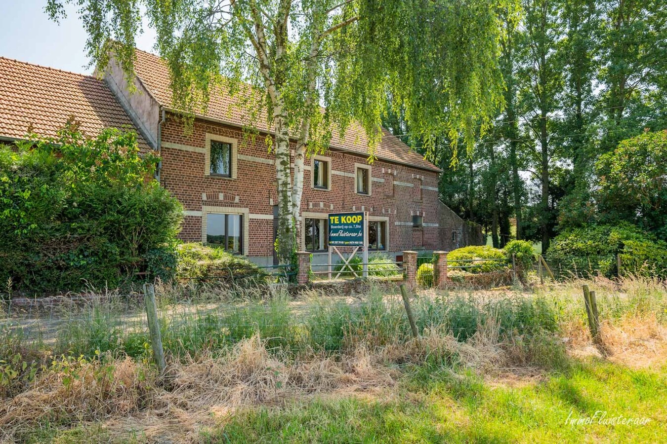 Landelijk gelegen te renoveren boerderij met bedrijfswoning op ca. 7,5ha te Tielt-Winge (Vlaams Brabant) 