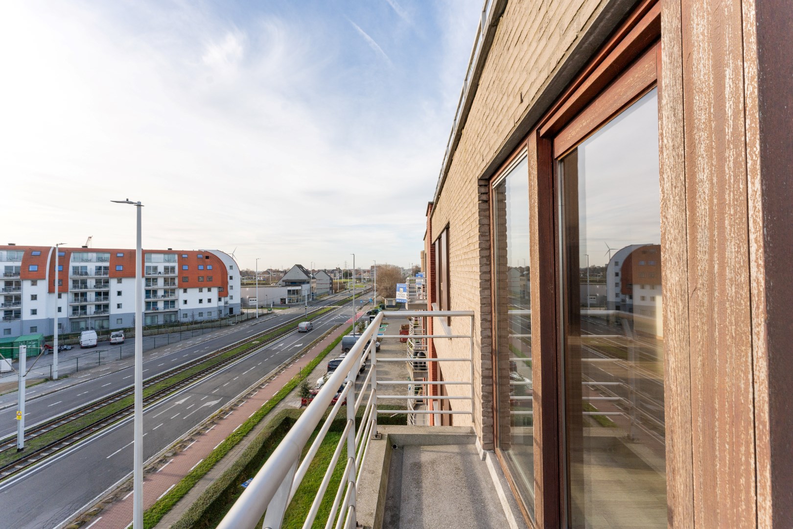 hoek appartement met 1slaapkamer 