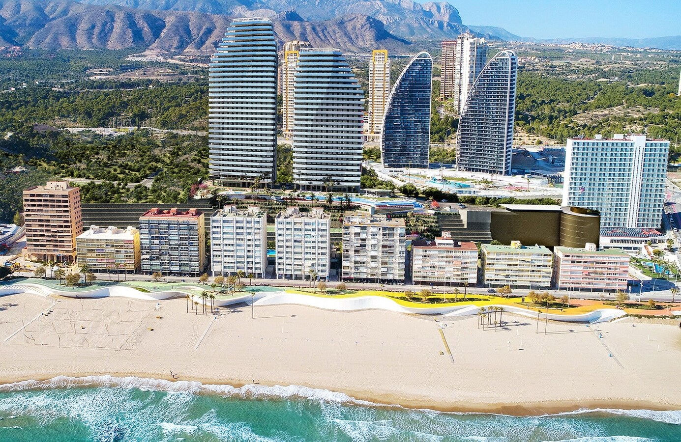 Ongelooflijke residenti&#235;le nabij de stranden en met een prachtig uitzicht op zee in Benidorm, Alicante, Costa Blanca 