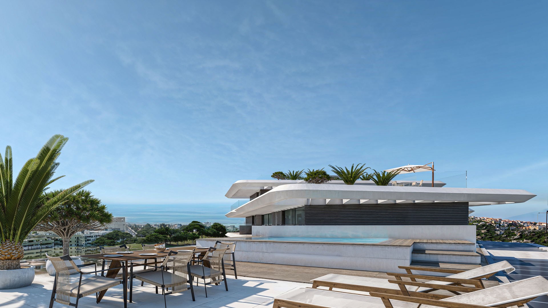 Las Mesas Blue Horizon: Luxe Appartementen met Panoramisch zicht in Estepona 