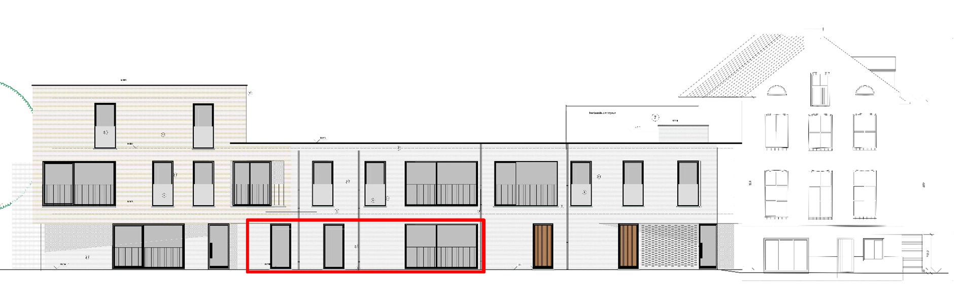 Gelijkvloers appartement (B0.1)  van 100,13m&#178; met 2 slaapkamers en terras 
