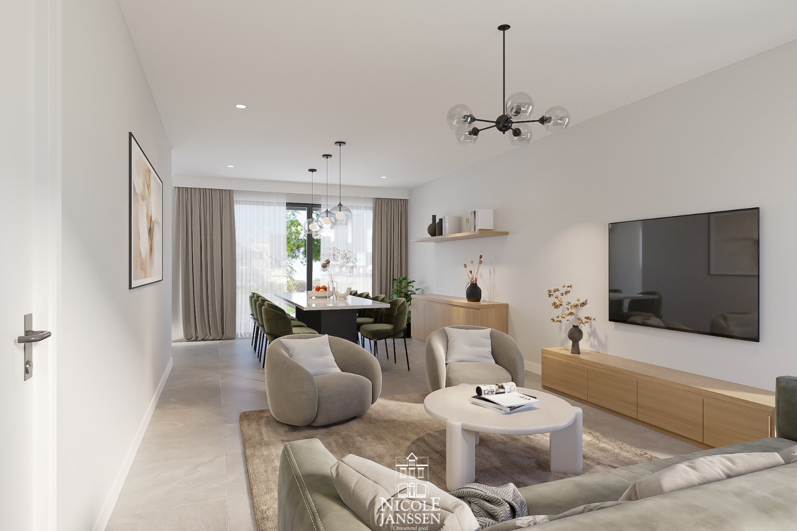Render woonkamer