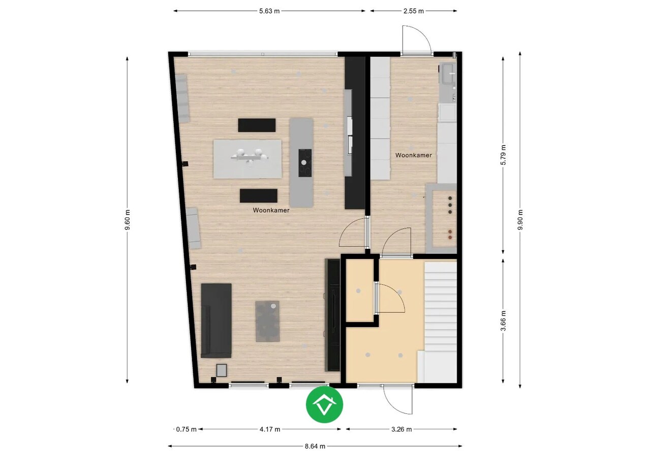 bouwgrond voor halfopen bebouwing centrum Koekelare 