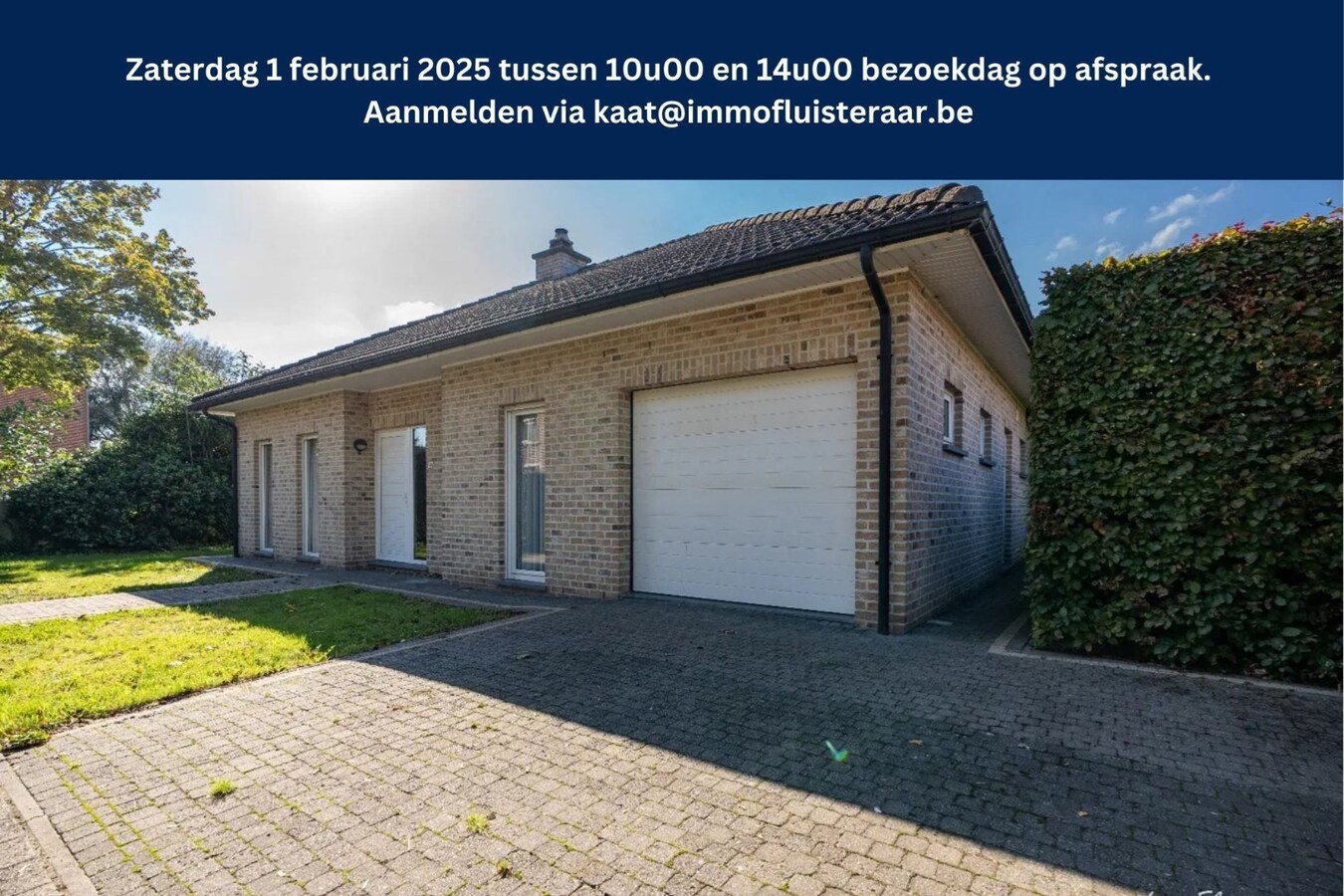 BEZOEKDAG OP AFSPRAAK (1/02/2025) Vrijstaande woning op ca. 37a te Kampenhout. 