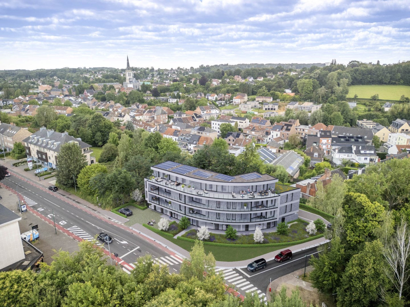 FORESTA 75 - 11 nieuwbouw APPARTEMENTEN + 2 HANDELSZAKEN - 1640 SINT-GENESIUS-RODE 