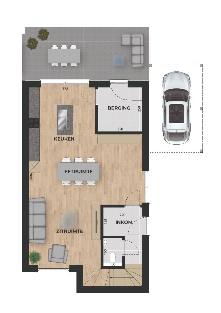 Halfvrijstaande woning in landelijke stijl op 3 a 70 ca. 