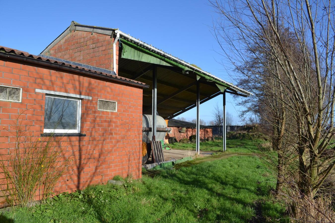 Hoeve met stallen op ca. 2Ha te Nieuwkerken-Waas (uitbreiding tot 4,5Ha mogelijk) 