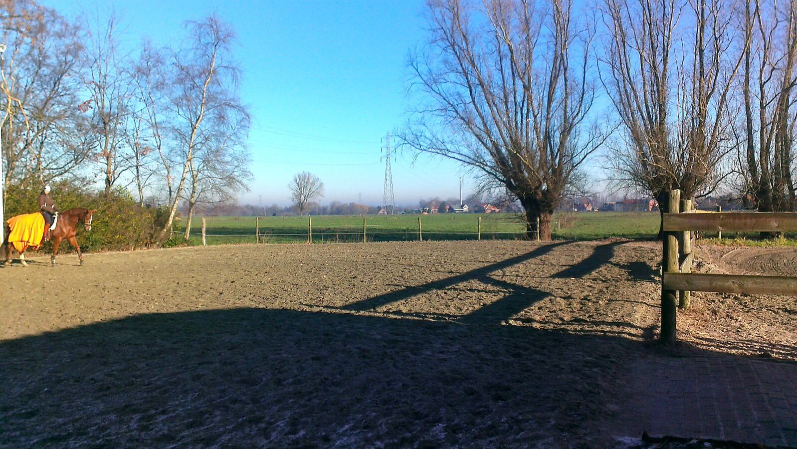 Weide met stalgebouw, buitenpiste en paddock op ca. 1,5ha te Kontich 