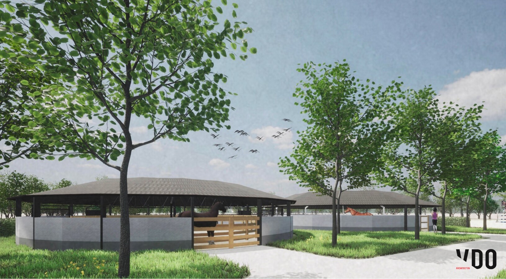 Equestrian new construction project on approx. 2.2 ha/ 5,45 acres in Halle-Zoersel (Antwerp) 